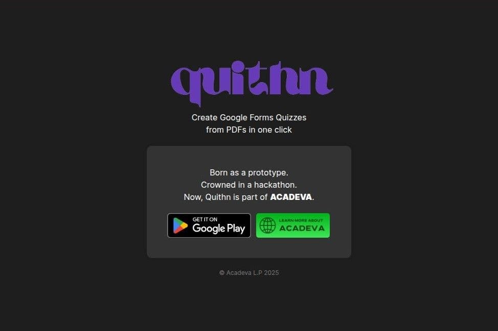 Introducing Quithn